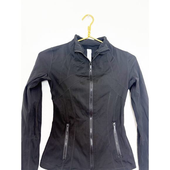 Lululemon Black Define Jacket Luon Size 2 Workout Athletic - Picture 7 of 12